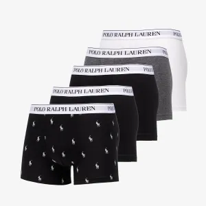 Polo Ralph Lauren Stretch Cotton Five Classic Trunks Black/ Grey/ White #229110