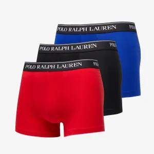 Ralph Lauren Stretch Cotton Classic Trunk 3-Pack Blue/ Red/ Black #3005798