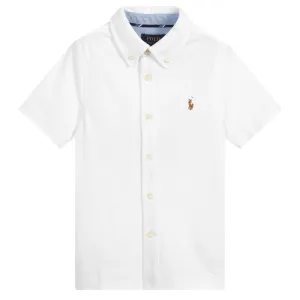 Ralph Lauren Boy's Polo Shirt White - WHITE 8Y