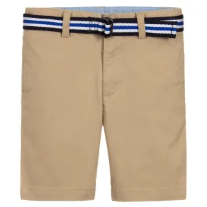 Ralph Lauren Boy's Chino Shorts Sand - GREY 4Y