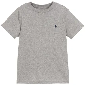 Ralph Lauren Boy's Logo T-Shirt Grey - GREY XL (18-20 YEARS)
