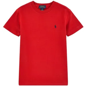 Ralph Lauren Boy's Logo T-Shirt Red - RED 8Y