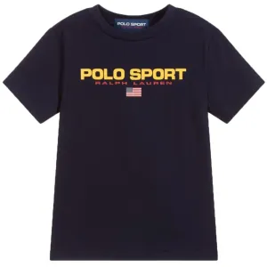 Ralph Lauren Boy's Polo Sport T-Shirt Navy - NAVY 4 YEARS