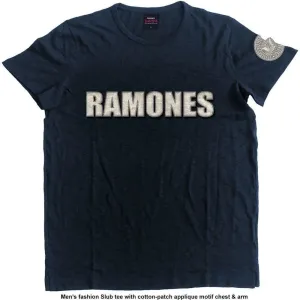Ramones Maglietta Logo & Presidential Seal Navy Blue M