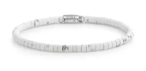 Rebel&Rose Bracciale di perline bianche Virgin White RR-40081-S 16,5 cm - S