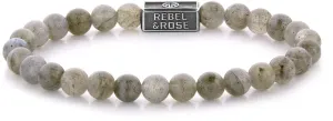 Rebel&Rose Bracciale di perline in argento Labradorite Shield RR-6S005-S 17,5 cm