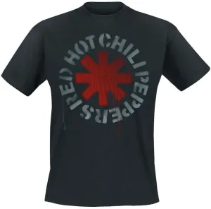 Red Hot Chili Peppers Maglietta Stencil Unisex Black 2XL