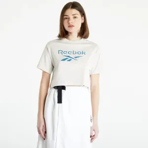 Reebok Classics Big Logo Cropped T-Shirt Chalk Mel #1378090