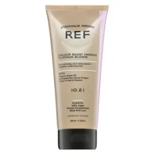 REF Colour Boost Masque maschera nutriente con pigmenti colorati per il recupero del colore Platinum Blonde 200 ml