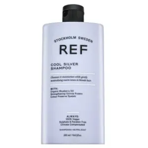 REF Cool Silver Shampoo shampoo neutralizzante per capelli biondo platino e grigi 285 ml