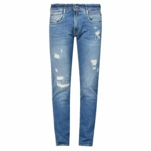 Replay Mens Broken And Repaired Jeans Blue - 30 32 BLUE