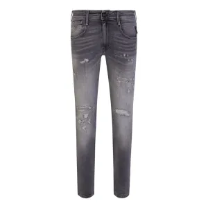 Replay Mens Broken And Repaired Ambass  Jeans Grey - W30 L30 GREY