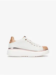White Women's Leather Sneakers Replay - Women #189909