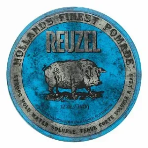 Reuzel Holland's Finest Pomade Blue Strong Hold High Sheen pomata per capelli per il rafforzamento e lucentezza dei capelli 340 g