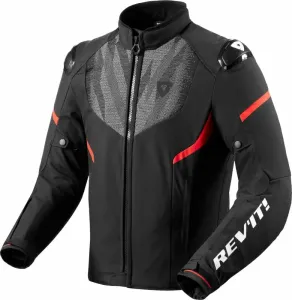 Rev'it! Hyperspeed 2 H2O Black/Neon Red 2XL Giacca in tessuto