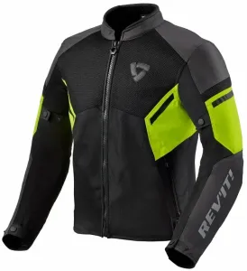 Rev'it! Jacket GT-R Air 3 Black/Neon Yellow S Giacca in tessuto