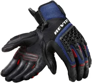 Rev'it! Gloves Sand 4 Black/Blue 2XL Guanti da moto