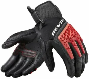 Rev'it! Gloves Sand 4 Black/Red 2XL Guanti da moto