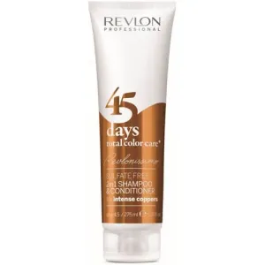 Revlon Professional Shampoo e balsamo per sfumature ramate intense 45 days total color care (Shampoo & Conditioner Intense Coppers) 275 ml