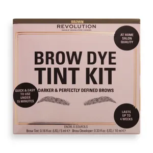Revolution Set per modellare le sopracciglia Brown Brow Dye (Tint Kit)