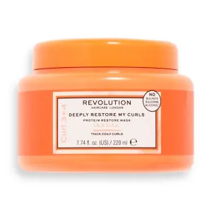 Revolution Haircare Maschera idratante intensiva per capelli ricci e mossi Restore My Curls (Protein Restore Mask) 220 ml