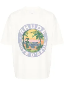RHUDE - T-shirt In Cotone #3088746