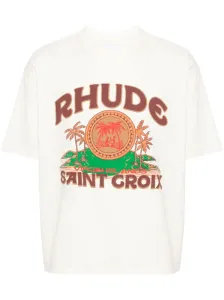 RHUDE - T-shirt In Cotone #3102657