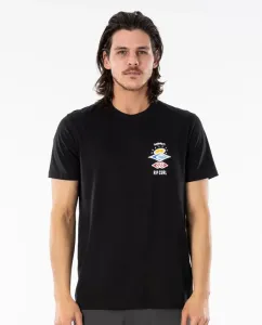 T-Shirt Rip Curl SEARCH ESSENTIAL TEE Black