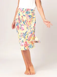 Yellow Floral Skirt with Pockets Rip Curl - Women