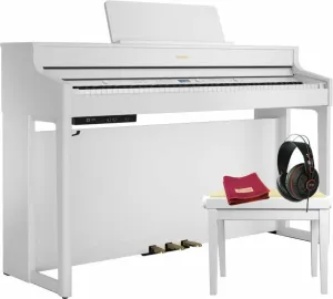 Roland HP 702 Polished White SET Bianca Piano Digitale