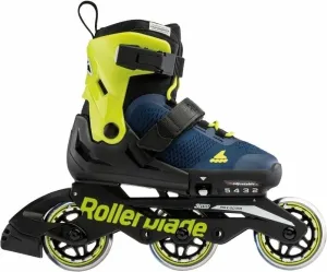 Rollerblade Microblade 3WD JR Blue Royal/Lime 28-32 Pattini in linea