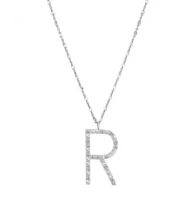Rosato Collana in argento con ciondolo R Cubica RZCU18 (catenina, ciondolo)