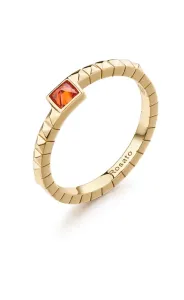 Rosato Elegante anello placcato oro con zircone Cubica RZCU100 56 mm