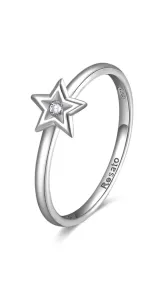 Rosato Incantevole anello in argento con stella Allegra RZA027 56 mm