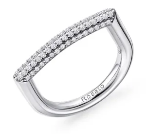 Rosato Moderno anello in argento con zirconi Bianca RZBI33 54 mm