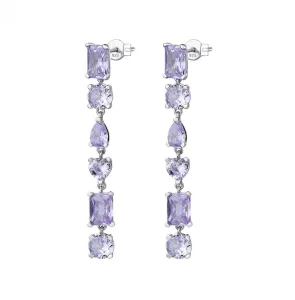Rosato Orecchini di lusso in argento con zirconi viola Gemma RZGE21