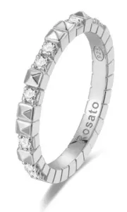 Rosato Originale anello in argento con zirconi Cubici RZA011 52 mm