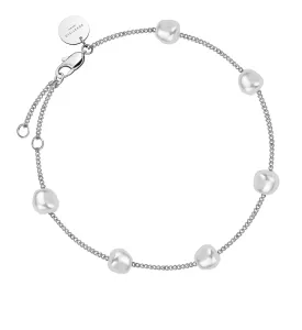 Rosefield Splendido bracciale in acciaio con perle Essentials JBLPS-J604