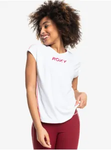 White Women's T-Shirt with Roxy Training Grl - Women #188436