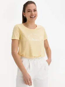 Yellow T-shirt with Roxy print - Women #826994