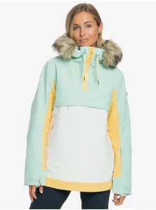 Women's Green-Cream Winter Jacket Roxy Shelter - Women #2782539