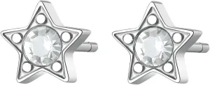 S`Agapõ Orecchini lussuosi in acciaio con cristalli trasparenti CLICK SCK46