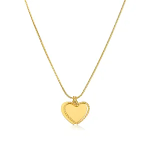 S`Agapõ Romantica collana placcata in oro con cuoricini Message SSG10
