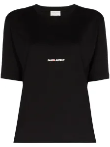 SAINT LAURENT - T-shirt In Cotone Con Logo #3053647