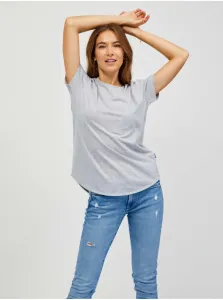 SAM73 Light gray Womens Resale Basic T-Shirt SAM 73 Asong - Women