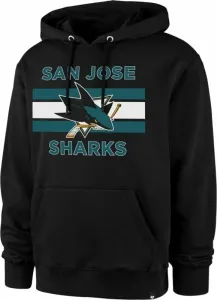 San Jose Sharks NHL Burnside Pullover Hoodie Jet Black XL Felpa da hockey