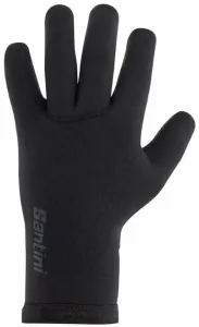 Santini Shield Gloves Black M guanti da ciclismo