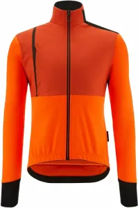 Santini Vega Absolute Jacket Arancio Fluo L Giacca da ciclismo, gilet