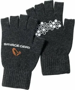 Savage Gear Guanti Knitted Half Finger Glove M