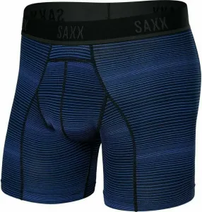 SAXX Kinetic Boxer Brief Variegated Stripe/Blue 2XL Intimo e Fitness